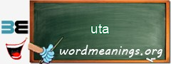 WordMeaning blackboard for uta